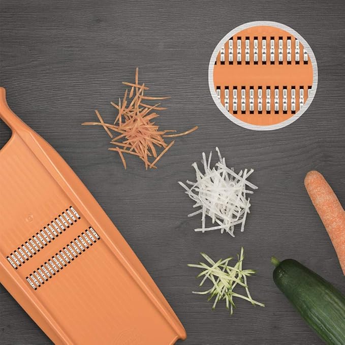BORNER Roko PowerLine | Vegetable Grater Börner - Quality Made in Germany, Color:Orange