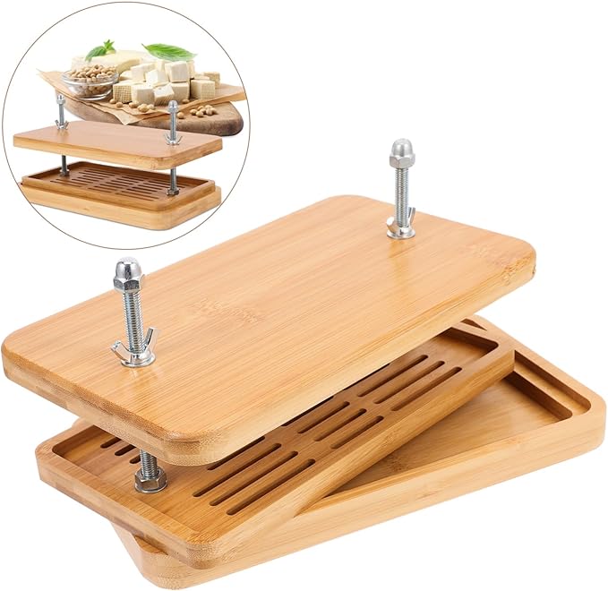 Mobestech Tofu Press Maker Soybean Curd Molds Diy Tools Presser Towel for Homemade Tofu