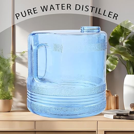 1 Gallon/ 4l Water Plastic Carafe for Distiller,Replacement Distilled Water Jug Compatible with Counter Top Water Distiller Filter (1, Blue Plastic, 4l)