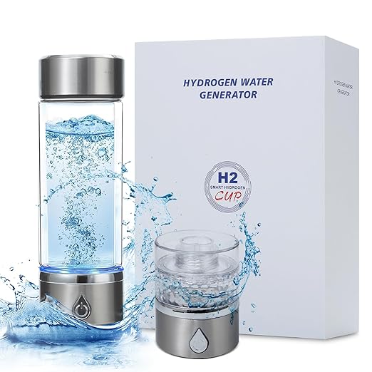 Hydrogen Water Bottle, Health Cup Glass Water Bottles with Alkaline Energy,Hydrogen Water Generator, Hydrogen Rich Water Glass Health Cup