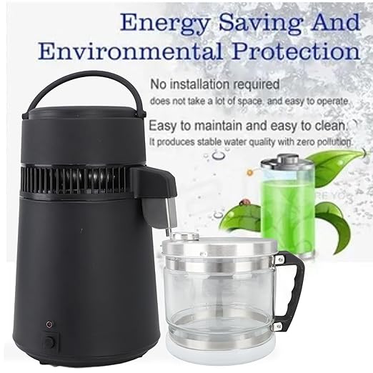 1 Gallon 4L Water Distiller Container Replacement Glass Collection Bottle Distiller Water Container for Home Beauty Countertop