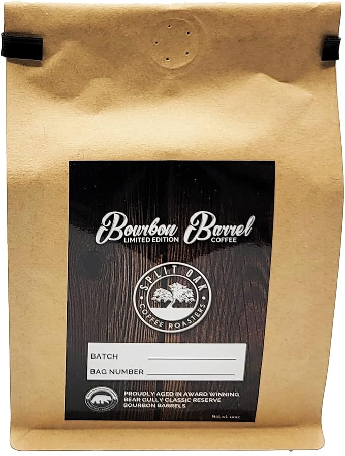 Gift Set for men and women with 2 Pack Organic Bourbon Barrel Aged Whole Beans Roasted Coffee + 1 French Press.