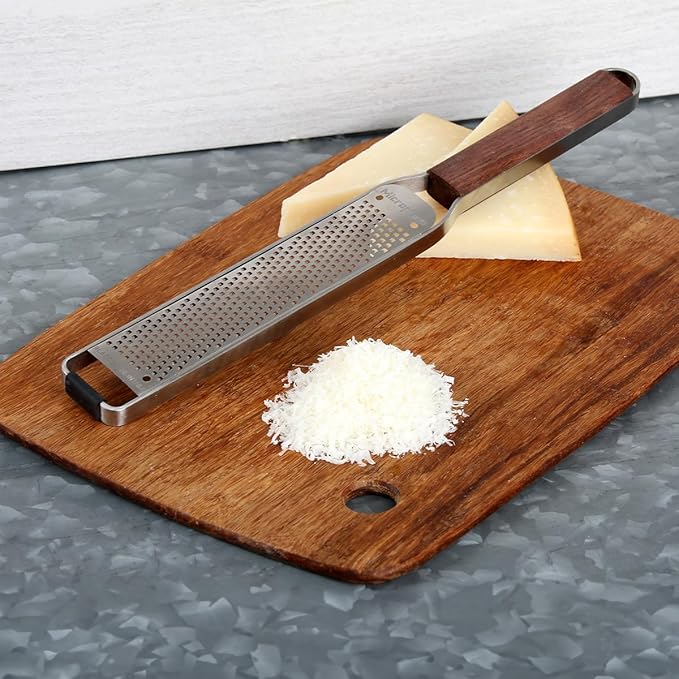 Microplane Master Series Wood Handle Stainless Steel Zester Grater