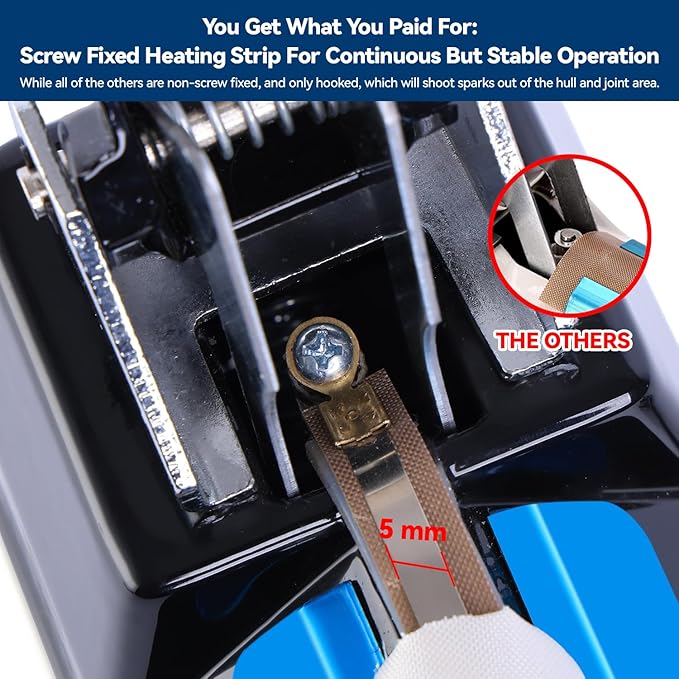Sealer Pro - 20 inch - 5mm Sealing Width - Impulse Heat Sealer Most Heavy Duty for Strong, Secure Sealing for Long Term Food Storage, Black
