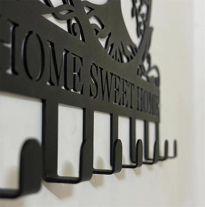 Personalized Palm Tree Key Holder for Wall, Custom Name Metal Key Rack, Wall Mounted Key Hanger for Entryway or Hallway, Decorative Keys Holder for Home, Housewarming Gift