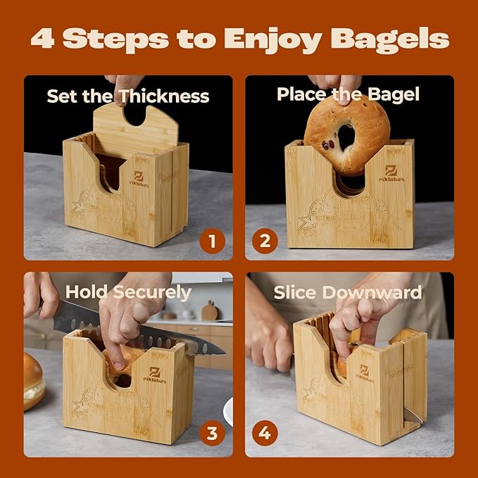 Bagel Slicer+Reusable Bread Bags