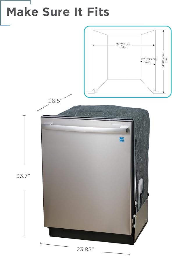BLACK+DECKER 24" Designer Series Built-In Dishwasher, 14-Place Setting Capacity with Stainless Steel Tub, Dish Washer with 6 Wash Programs, Low Noise, ENERGY STAR Certified, BDW500MHS