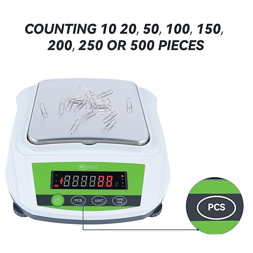 U.S. Solid Precision Balance, 3000g/6.6lb x 0.01g Analytical Digital Lab Scale, 6.2" x 5" Rectangular Pan, Piece Counting, g/ct/oz/lb, 100-240V AC & 4xDC 1.5V Battery, Kitchen, Jewelry, Scientific Use
