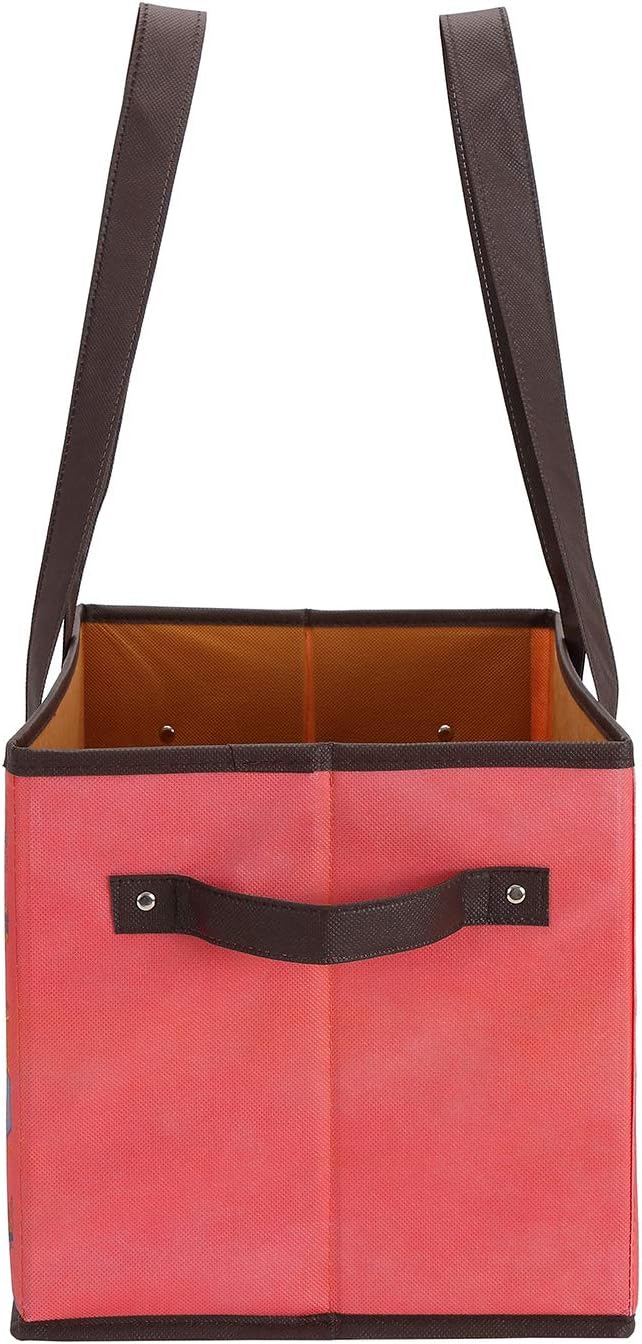 Foraineam Reusable Grocery Bags Set Durable Heavy Duty Tote Bag Collapsible Grocery Shopping Box Bag with Reinforced Bottom