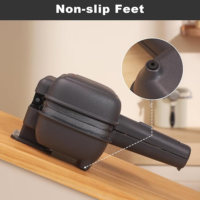 UVFAST Mini Sandwich Maker with Removable Plates: Portable Grilled Cheese Maker, Electric Breakfast Sandwichera with Non-Stick Plates, Hot Sandwich Maker Press for Cooking Breakfast, Grilled Cheese