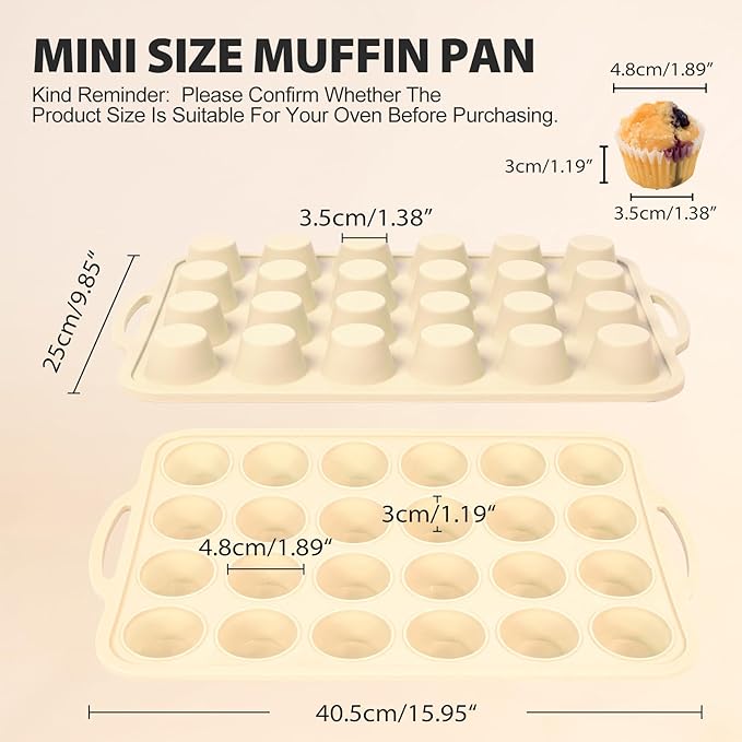 Silicone Muffin Pan Set：3Pcs Silicone Cupcake Molds for Baking Metal Frame - Nonstick Jumbo Muffin Pan - Mini Cupcake Tin - Regular Tray For English Blueberry Chocolate Egg Bites - Baker Lovers