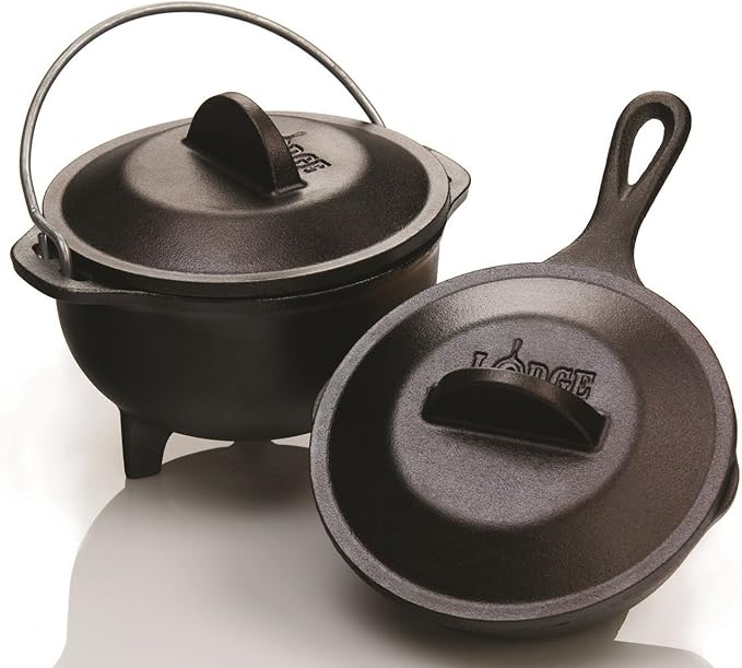 Lodge H5MIC Heat Enhanced and Seasoned Cast Iron Miniature Lid, 5-Inch