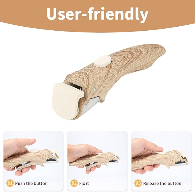 Removable Handle Wood-Like, Detachable Handle for Pots and Pans, Universal Cookware Handles, Compatible with Thin Edge Cookware, 2 Pack
