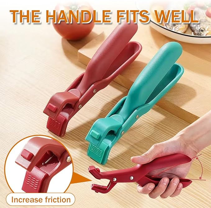Hot Plate Grippers, 2026 New Anti-Scald Bowl Clip, Hot Plate Gripper Lifters Tongs, Kitchen Silicone Anti Slip Clip for Bowls,Pans,Dishes, Kitchen Gadget