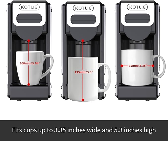 ST-550 4-in-1 Espresso Capsule Coffee Machine, Single Serve Coffee Maker for K*Cup/Nespresso/Dolce Gusto/Ground Coffee, 19Bar, 1L, Silver