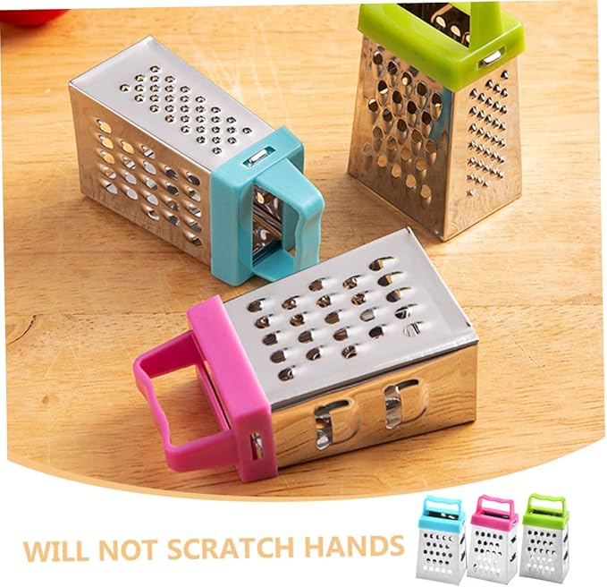 PRETYZOOM 18pcs Stainless Cheese Grater Fine Grater Slicer Vegetable Slicer Easy Peel