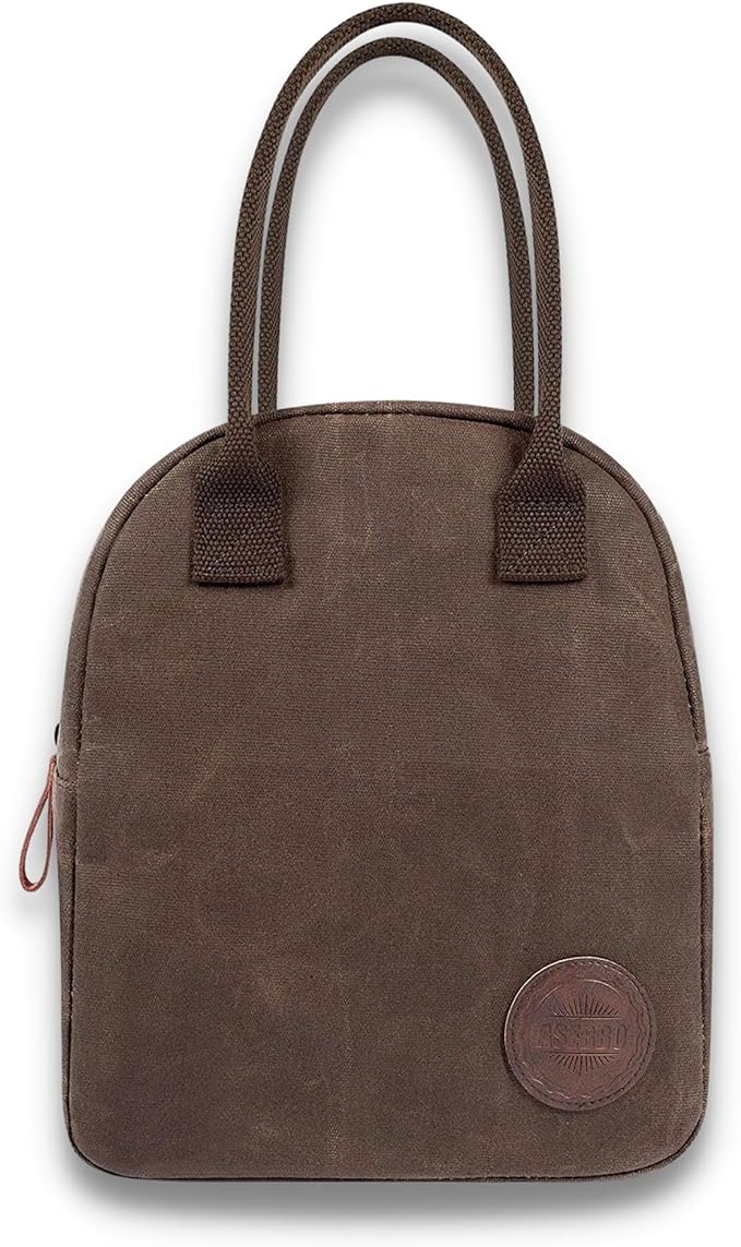 ASEBBO Insulated Lunch Bag for Women & Men (Chocolate Brown)