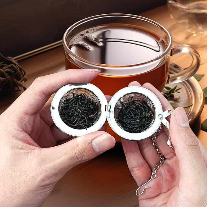 Halloween Stainless Steel Mesh Tea Infuser, 2.1 inch Tea Ball with Pumpkin Ornaments Tea Strainer Tea Diffuser Tea Steeper for Filtering Tea,Tea Infusers for Loose Tea (Halloween Pumpkin, 2PC)