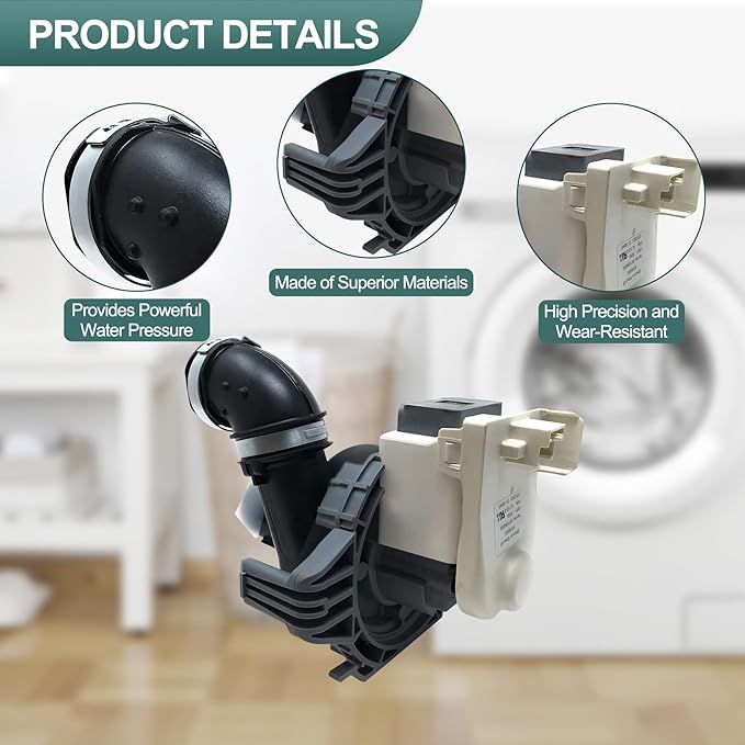 WDT970SAHZ0 WDT710PAHZ1 WDT750SAHZ0 WDT730PAHZ0 Dishwasher Circulation Pump Fit for Whirlpool WDT730PAHV0 WDT970SAHV0 WDTA50SAHZ0 WDTA50SAHB0 WDTA50SAHM0 WDTA50SAHV0 WDTA50SAHW0 WDT750SAHB0