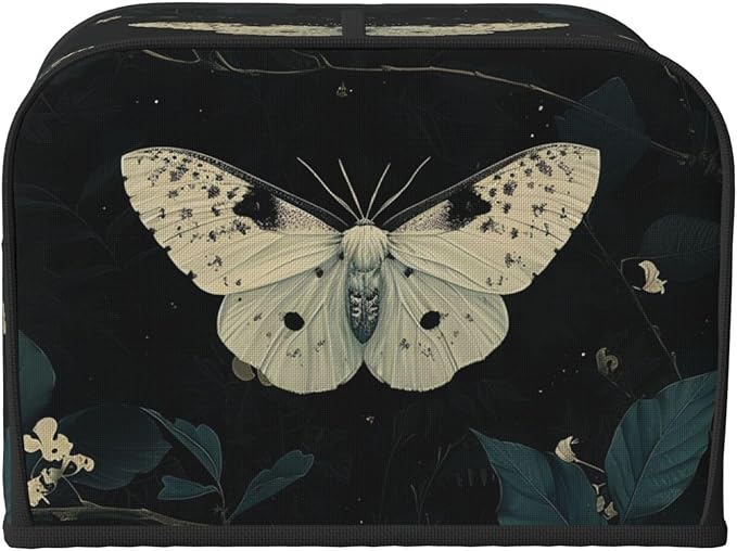 Aesthetics Butterfly Covers for Toasters 4 Slice,Cute Funny Bread Machine Cover with Handle,Washable Stain Resistant Kitchen Small Appliance Cover Dining Decor