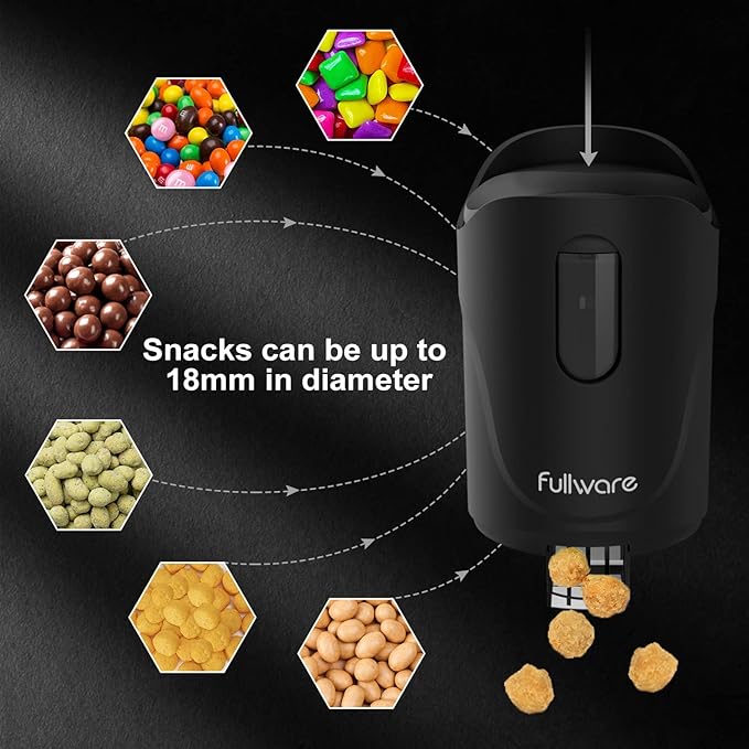 Nuts Dispenser 9 oz Keep Fingers Clean Snack Dispenser for Peanuts under 0.7", Cashew kernels, M&M