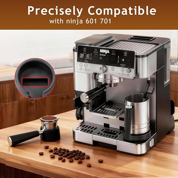 Ninja Cafe Luxe Accessories, Lwuzkdo Coffee Tamper Base for Ninja Luxe Cafe ES601 701, Sturdy Coffee Tamper Station, Portafilter Holder Improving Tamping Stability and Extraction
