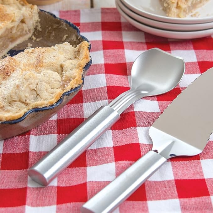 Rada Cutlery Ice Cream Scoop (R137), 2.38" x 2.38" Stainless Steel Bowl, Silver Handle
