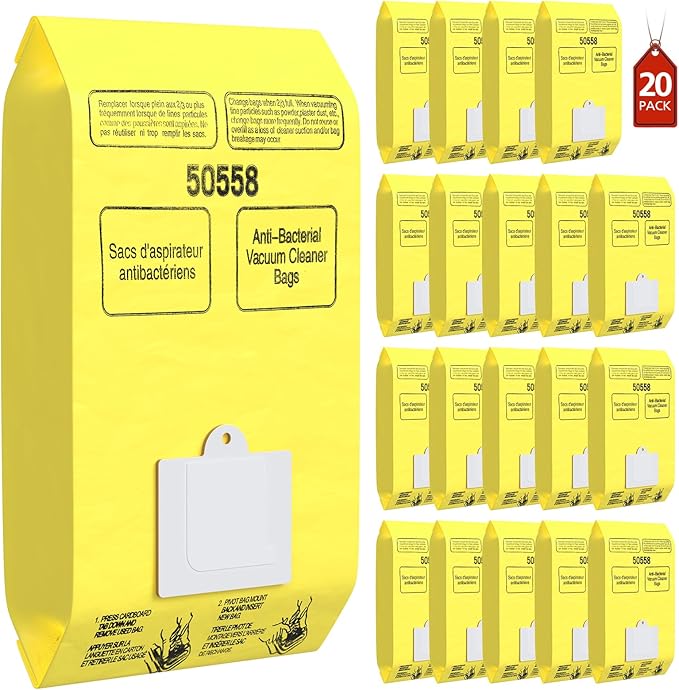 10 Pack Kenmore Canister Vacuum Cleaner Bags Compatible With Type C/Q 5055, 50555, 50557, 50558 and Type C-5, C-18, 53292, 200, 400, 600, 700, 800 Series