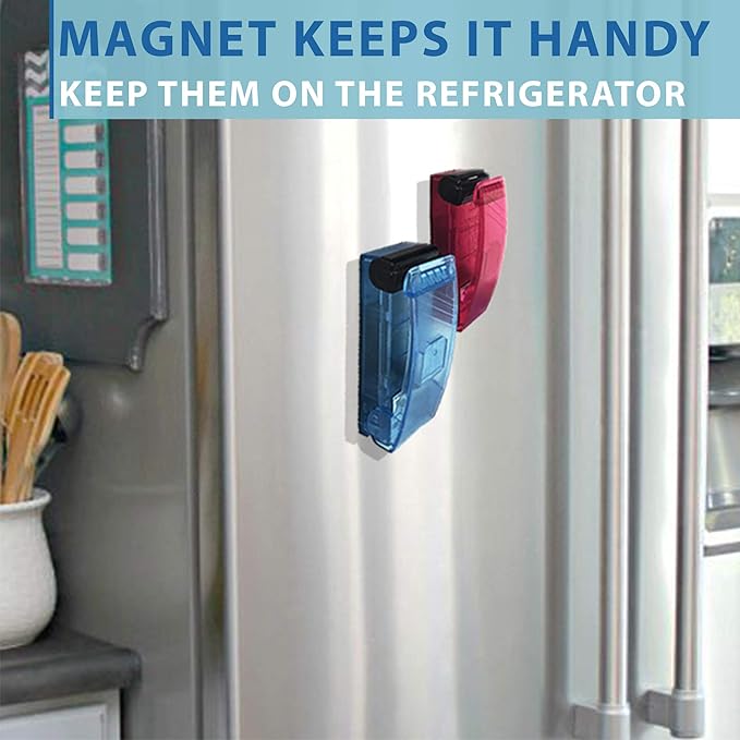 iTouchless Handheld Heat Bag Sealer (4-Pack) for Resealing Home Product Packaging, Airtight Plastic Packet Housewares or Travel Storage of Clothes, Make Up, Toiletries, Bathroom and Closet Items