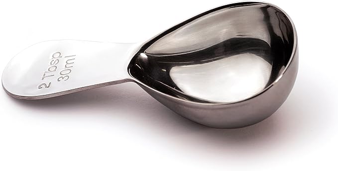 RSVP International Coffee Scoop Collection, 2-Tablespoon, Compact, Stainless Steel
