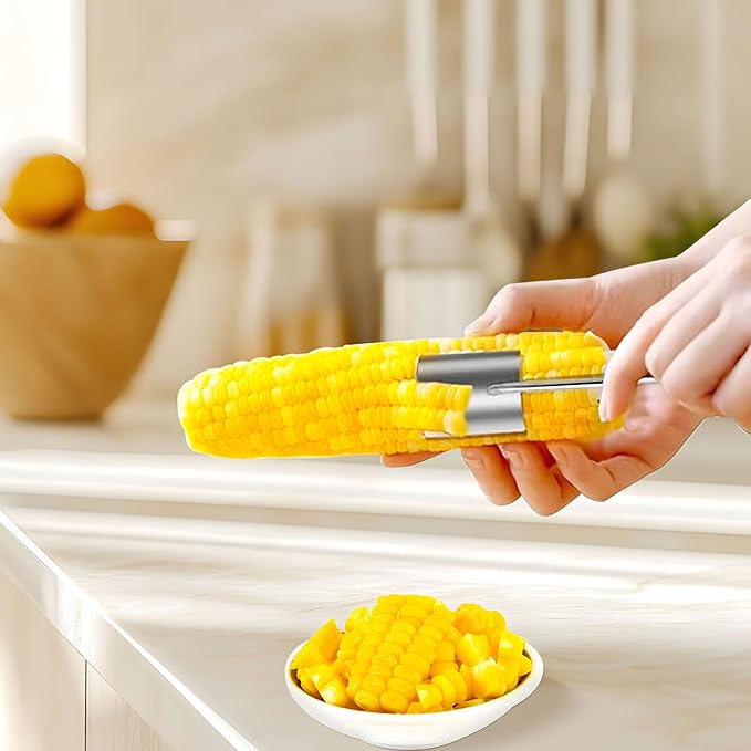 Long Handle Stainless Steel Corn Cob Stripper,Corn Cob Thresher,Corn Peeler,Corn Stripper,Corn Thresher,Corn Kernel Separator,Corn Kernel Scraper,Corn Kernel Cutting Tool,Corn Scraper (Style-A)