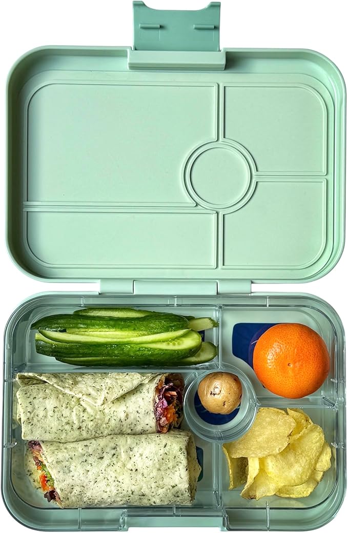 Yumbox TAPAS 5 compartment Larger Size Leakproof Bento Lunch Box for Kids, Teens and Adults (Pistachio Green)
