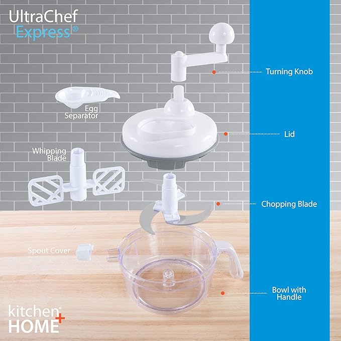 7 in 1 Food Chopper - As Seen on TV Manual Food Processor