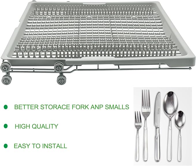2026 Upgraded DD81-02031A Dishwasher Dishrack Wire Frame Dishwasher Top rack Assembly Replacement for Samsung Dishwasher Dishrack Modle DW80R5061/DW80R5060 etc.