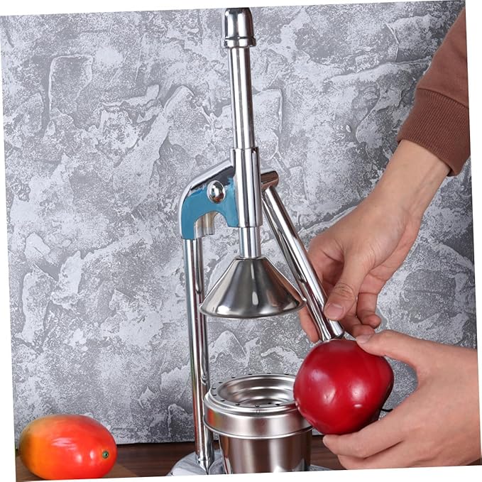OUNONA Stainless Steel Manual Press Juicer for Citrus and Fruits Handheld Fruit Extractor Easy to Clean for Home and Kitchen Juicing