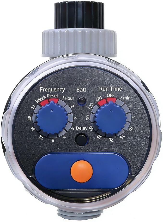 Sprinkler Water Timer Programmable Garden Zero Pressure Waterproof Irrigation Controller Hose Timer for Outdoor Lawns & Garden Blue