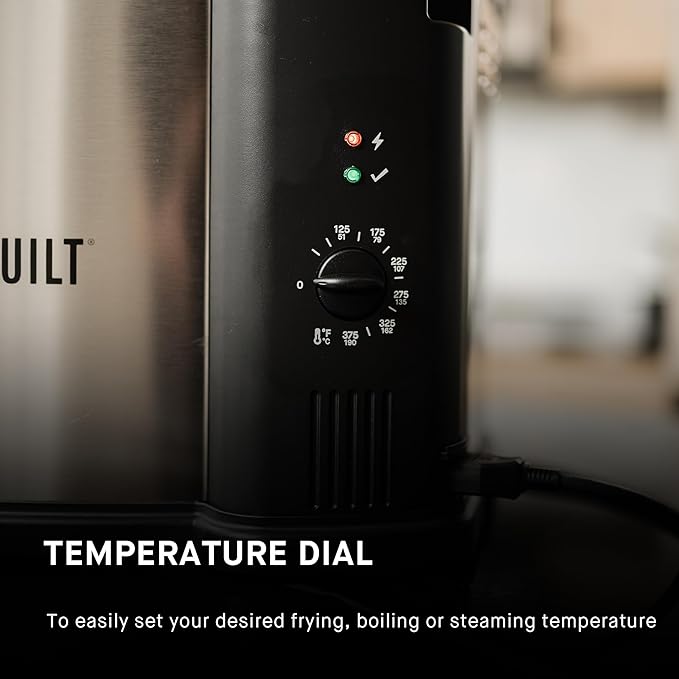 Masterbuilt® 3-in-1 10 Liter XL Electric Turkey Fryer plus Boiler and Steamer Combination with Drain Basket and Breakaway Safety Cord in Stainless Steel