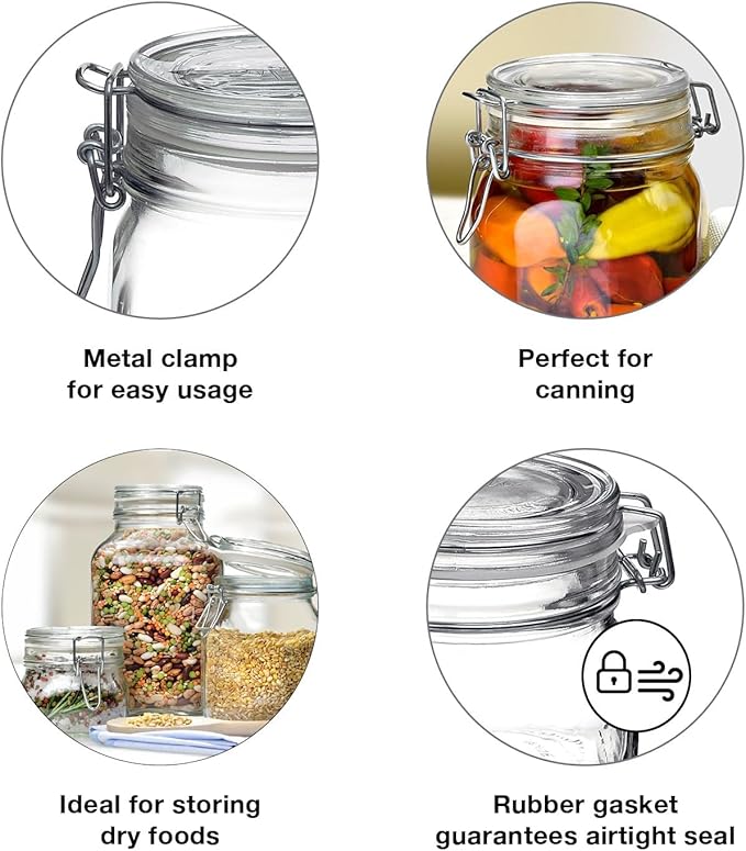 Bormioli Rocco 149280M04321991 food container, 25.25 oz, Clear