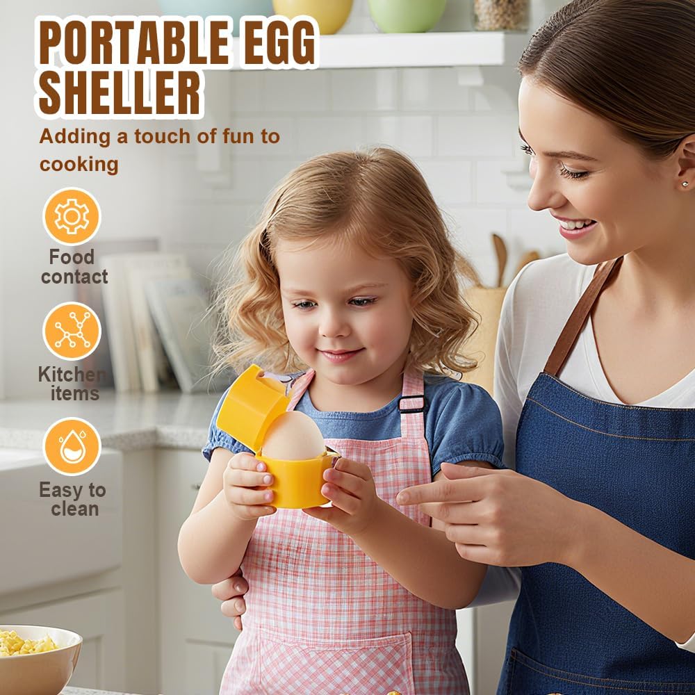 2026 New Egg opener, Egg Shell Separator for Raw Eggs Gadgets Cracker Tool, Upgrade Stainless Steel Egg Cutter Egg Cracker Tool Multifunctional Egg Cutter Multipack (1, Pink)