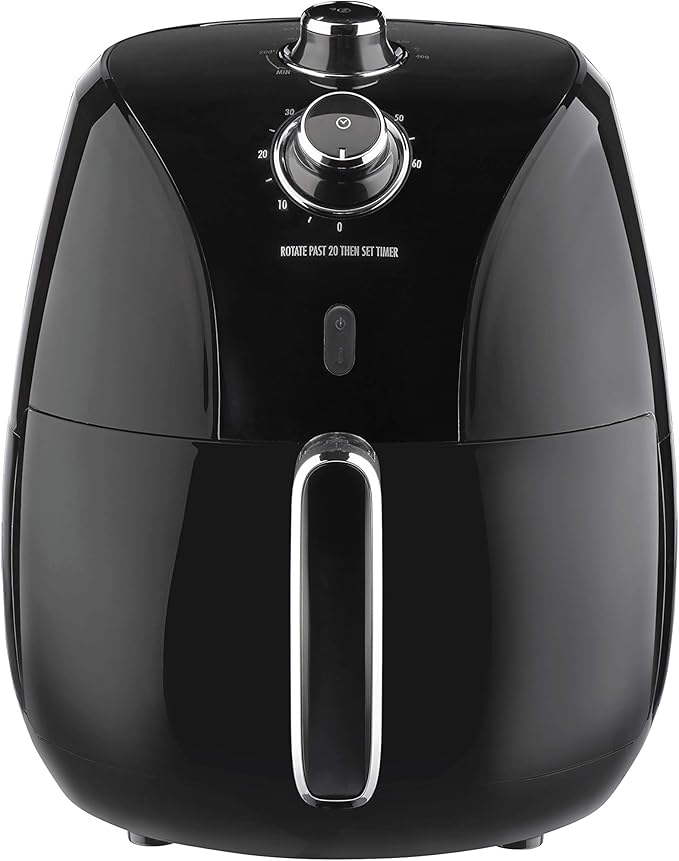 Proctor Silex 5.8 QT Air Fryer Oven with Temperature Control, 60 Min Timer, Non Stick Basket, 1700W, Black (35060)