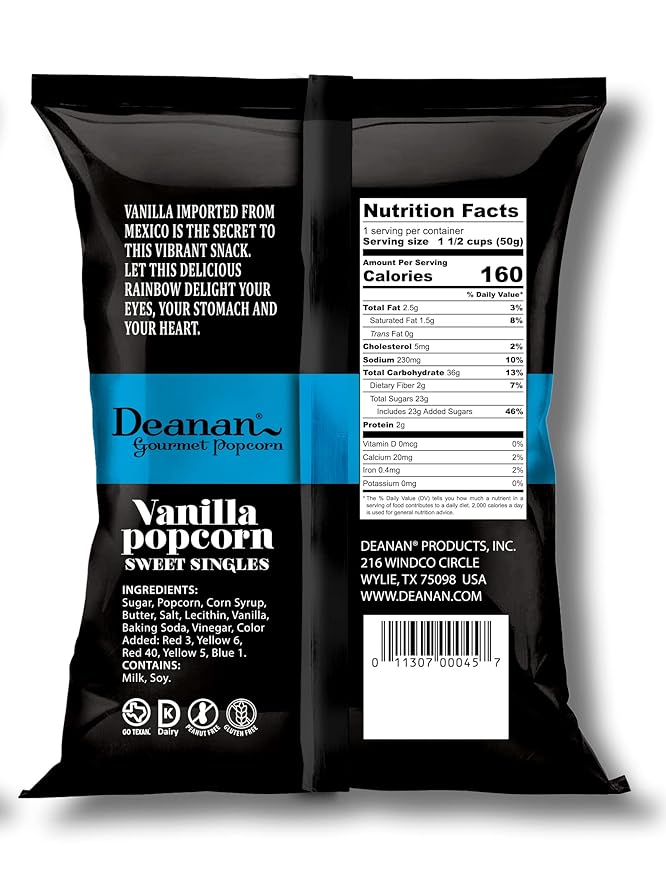 Deanan® Vanilla Popcorn 12 Count (1.5 Cup ea)
