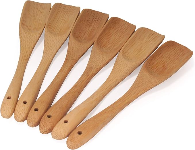 BambooMN - 4.7" Small Solid Bamboo Deep Scoop, 10pcs