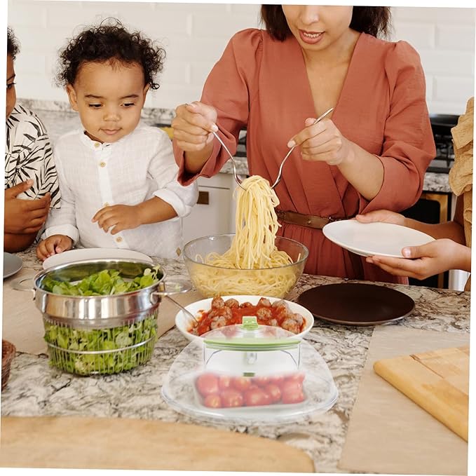 Microwave Splatter Cover with Steam Vents - 26cm High-temperature Food Cover for Freshness and Preservation for Kitchen Use