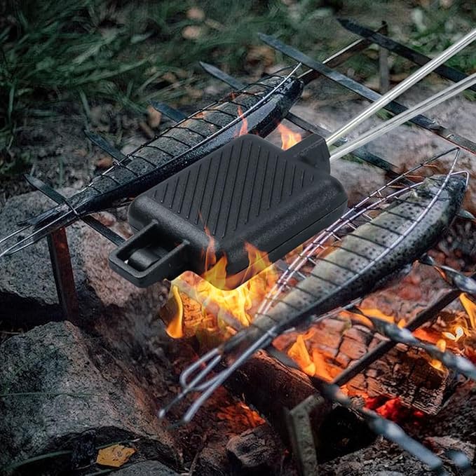 5 Inch Pie Irons for Camping Large Cast Iron Sandwich Maker 2 PCS with Storage Bag 23" Thickened Handles for Campfire Cooking Equipment