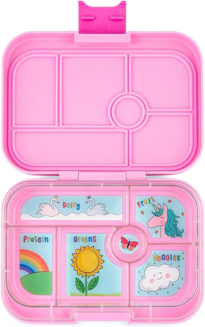 Yumbox Original Leakproof Bento Lunch Box Container for Kids (Power Pink Unicorn)