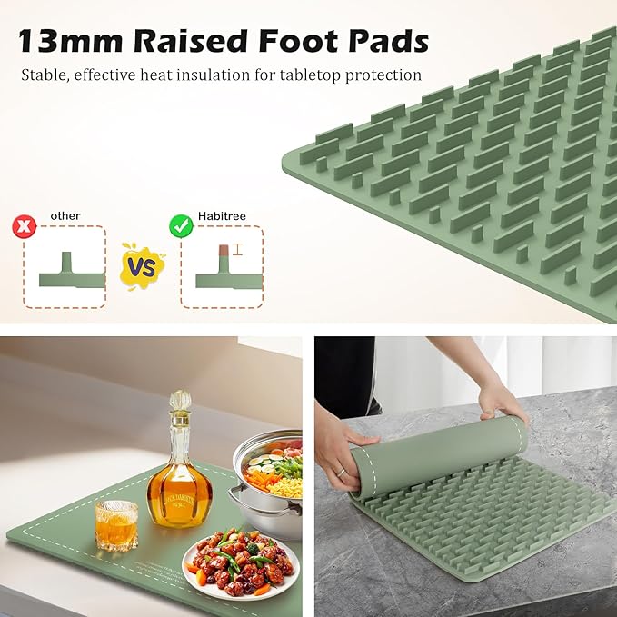 Food Warming Mat - Day Gifts & Kitchen Gadget, Electric Warming Tray with 6 Heat Settings,6 Timers,Graphene Rapid Heating, Portable & Rollable,Easy Clean-Food Warmers for Parties, Buffets & Daily Use