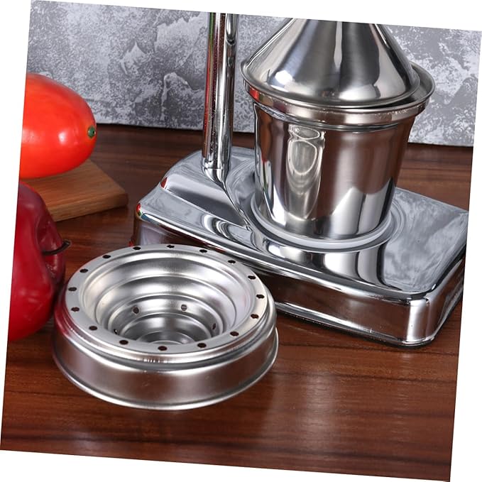 LABRIMP Stainless Steel Manual Citrus Juicer Extractor Fruit Machine for Easy Juice Extraction No Bitter Rind for Oranges Grapefruits Lemons and Pomegranates Dishwasher Safe Design