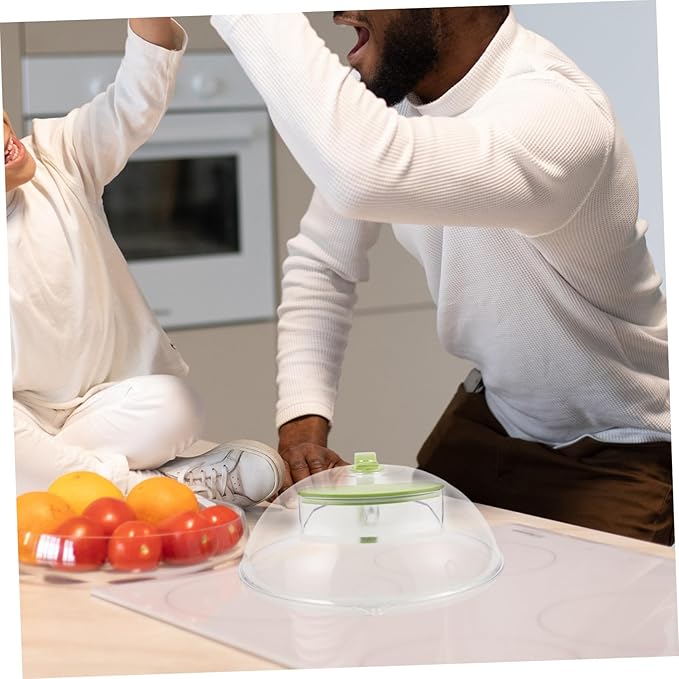 Microwave Splatter Cover with Steam Vents - 26cm High-temperature Food Cover for Freshness and Preservation for Kitchen Use