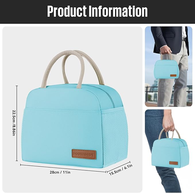 douyadady Lunch Bag Women/Men Lunch Box Women/Men (blue)
