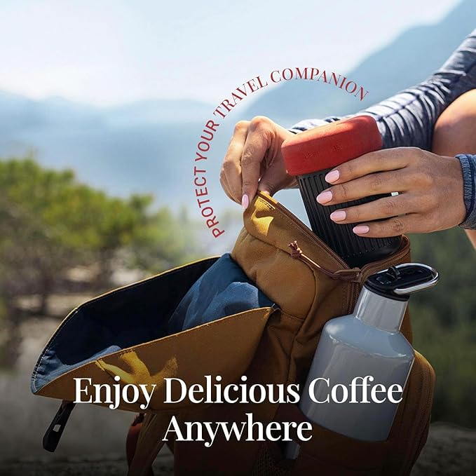 AeroPress Go, Extra Small Portable Coffee Maker Kit, Travel, Hiking & Camping, All-in-One French Press, Pour-Over & Espresso Style Manual Brewer, 2 Min Brew Makes a Less Bitter, More Flavorful Cup